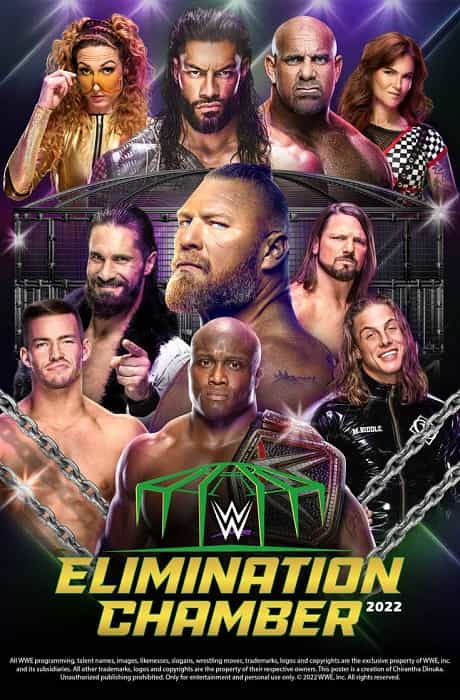 عرض غرفة الاقصاء WWE Elimination Chamber 2022 مترجم